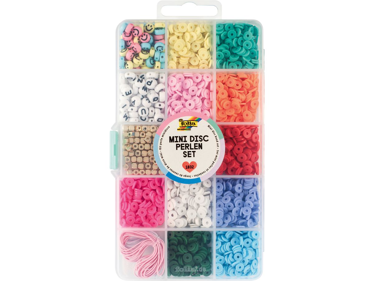 FOLIA Set de perles 32019 multicolore (4001868127782)