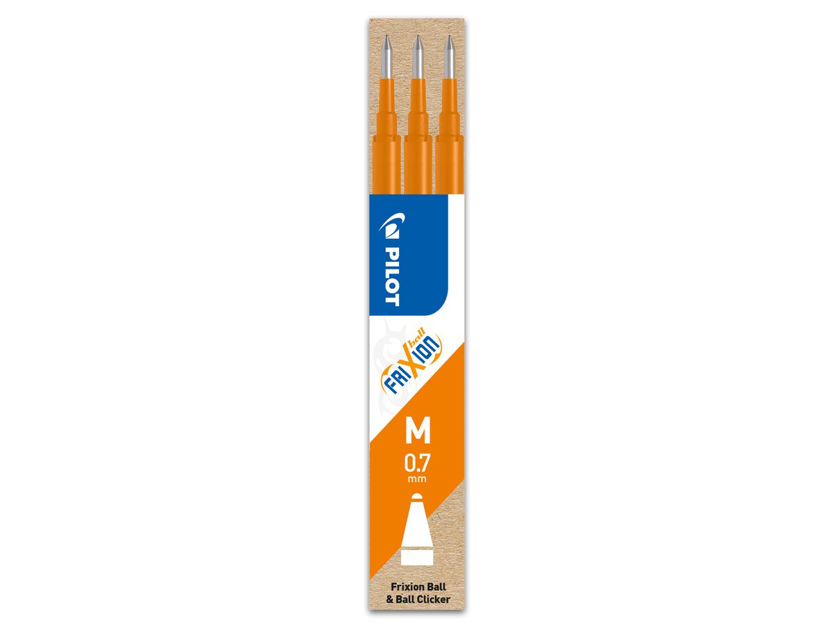 PILOT Mine FriXion Refill BLS-FR7-O-S3 orange, set à 3 (4902505358159)