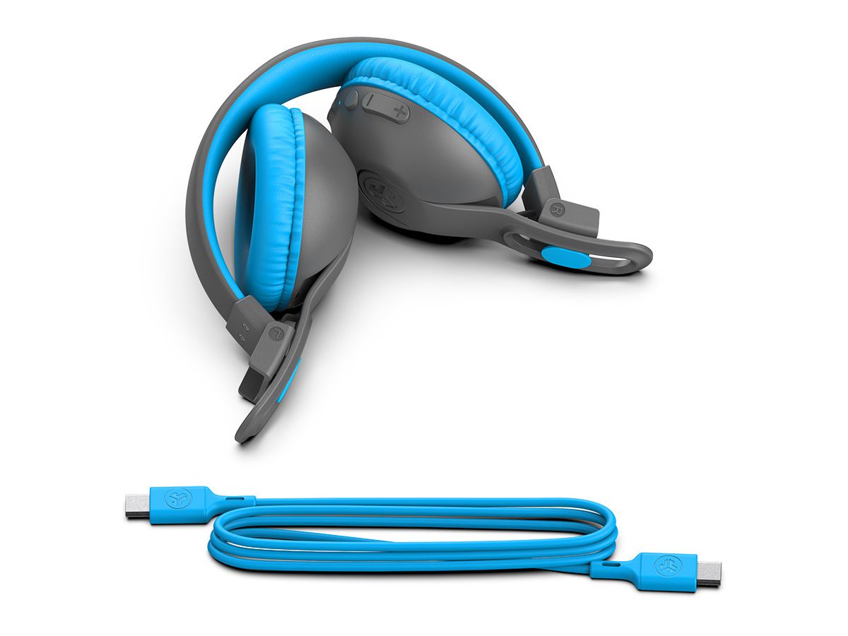 JLAB JBuddies Studio2 Kids Headph. IEUHBKSTU2RGRYBLU122 Wireless, Blue,Gray (0810119071217)