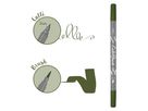 ONLINE Callibrush Pen Double Tip 2mm 19071/6 Olive (4014421190710)