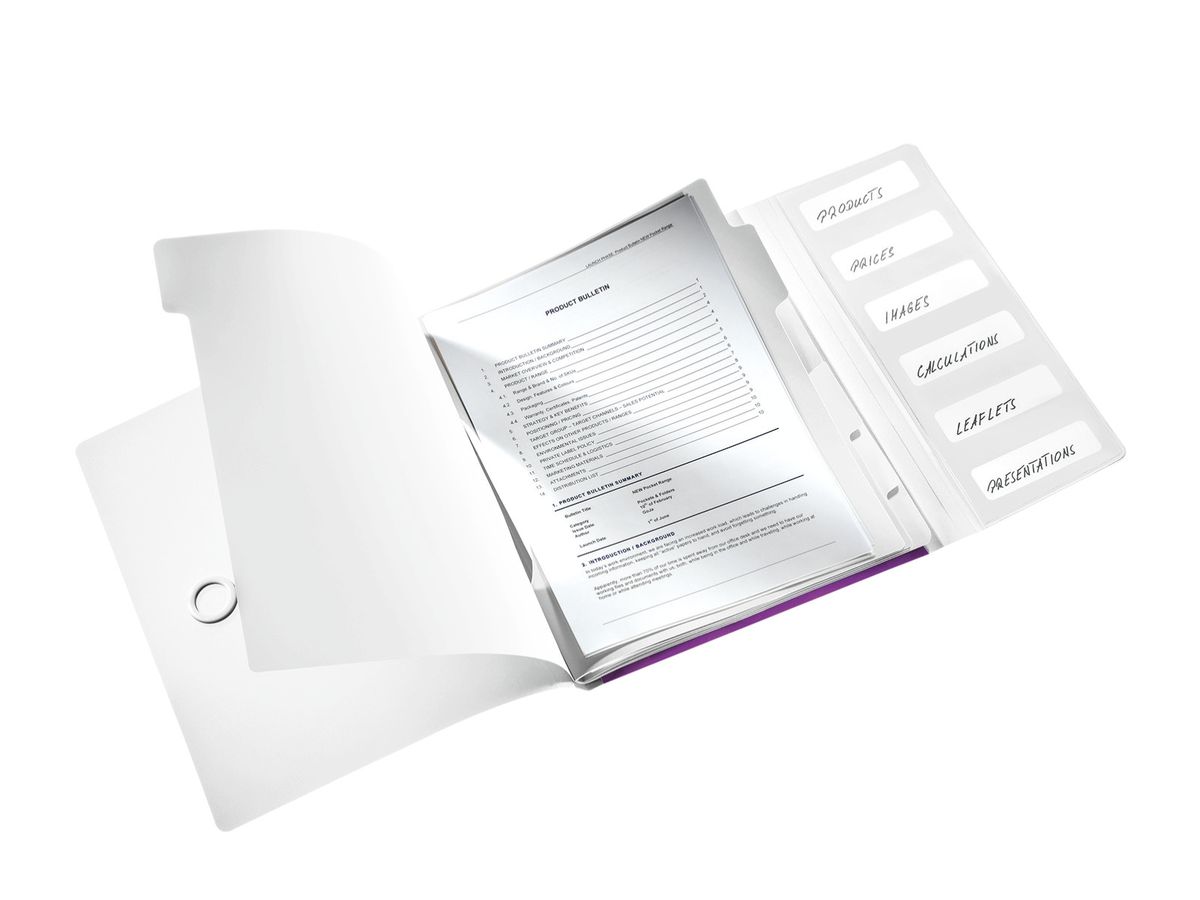 LEITZ Dossier archivio WOW PP A4 4633-00-95 nero 6 scomp. (4002432121243)