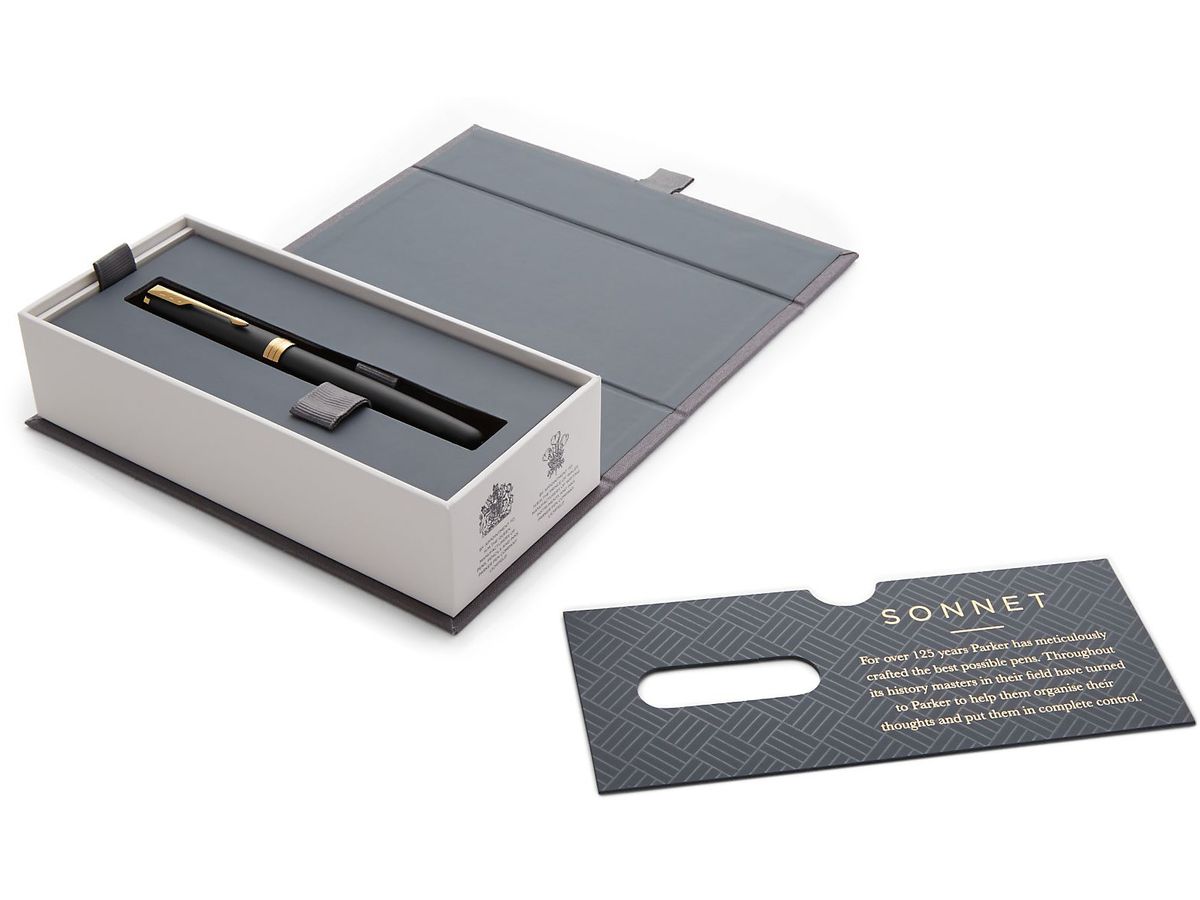 PARKER Penna stilografica M 1931517 SONNET Matte Black gold (3501179315171)