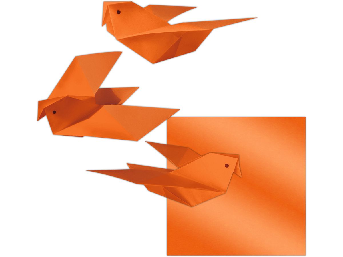 URSUS Feuilles à plier 14x14cm 2536141 orange 100 feuilles (4008525253105)