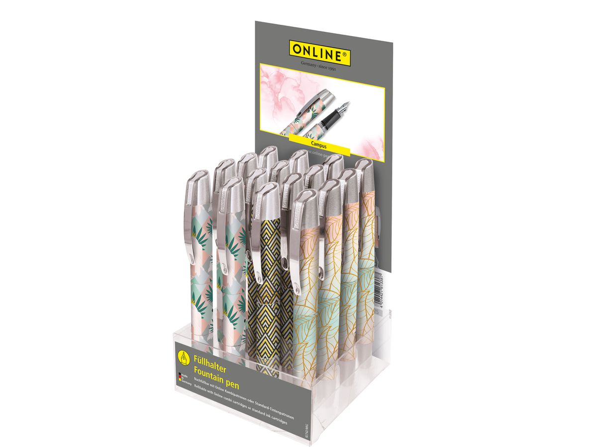 ONLINE Pet Display Füllhalter 61497/15 Campus Pastel Style (4014421614971)