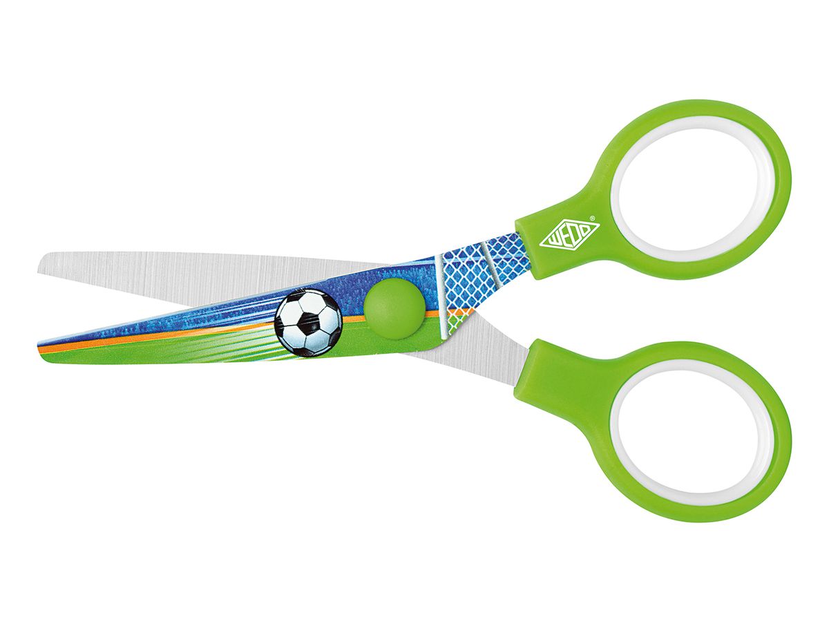 WEDO Forbice Magic 13cm 7343011 verde chiaro Football (4003801862668)