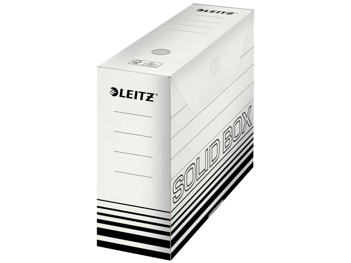 LEITZ Solid Box A4 6128-00-01 weiss 100x257x330mm (4002432117833)