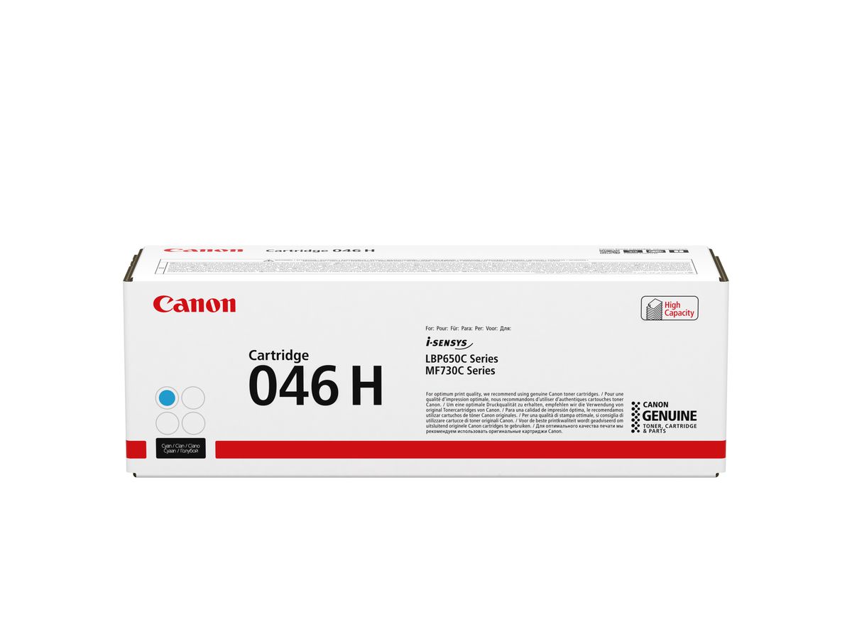 CANON Cartouche toner 046 H cyan 1253C002 LBP653Cdw/654Cx 5000 pages (4549292074017)