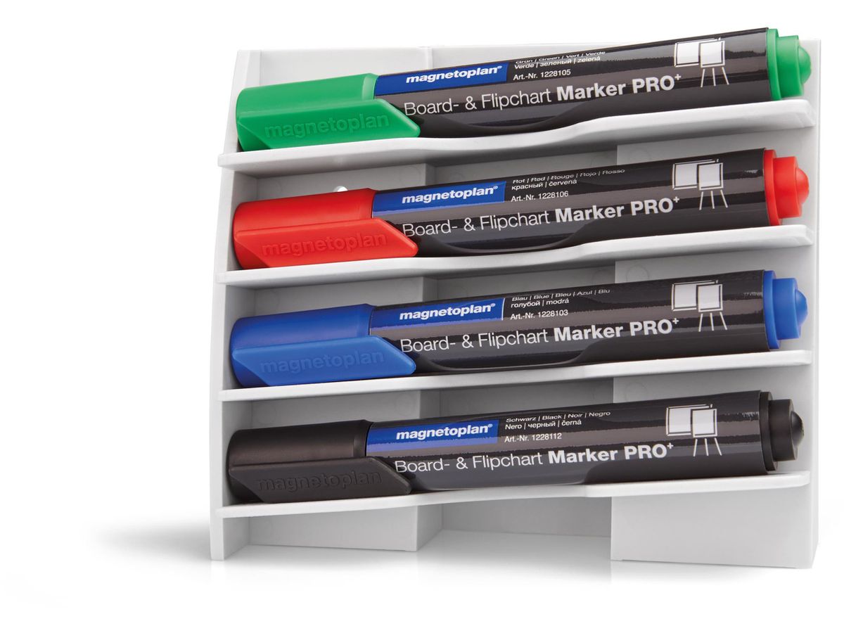 MAGNETOPLAN Magnetischer Stiftehalter 12294 für 4 Marker (4013695024936)