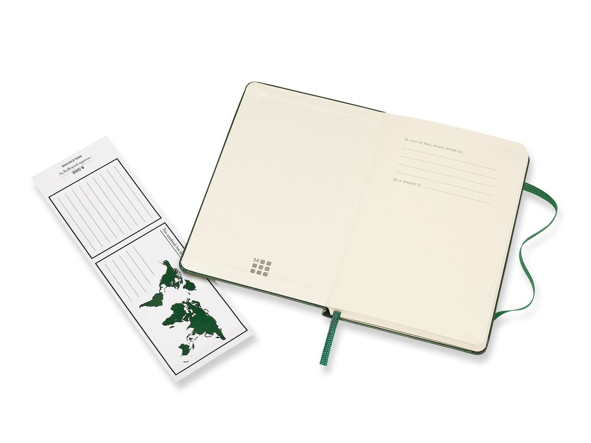 MOLESKINE Taccuino HC P/A6 629025 rigato, verde, 192 pagine (8058647629025)