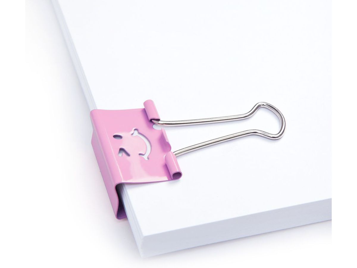 RAPESCO Foldback Clip Emoji 32mm 1352 rose 20 pcs. (5018505025904)