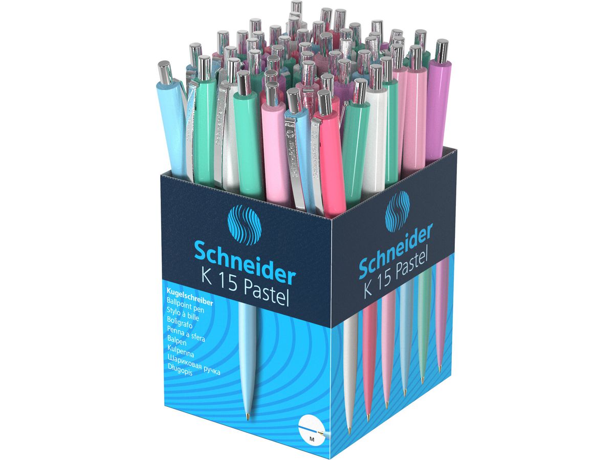 SCHNEIDER Penna sfera K15 005147 pastel ass. 50 pezzi (4004675143389)