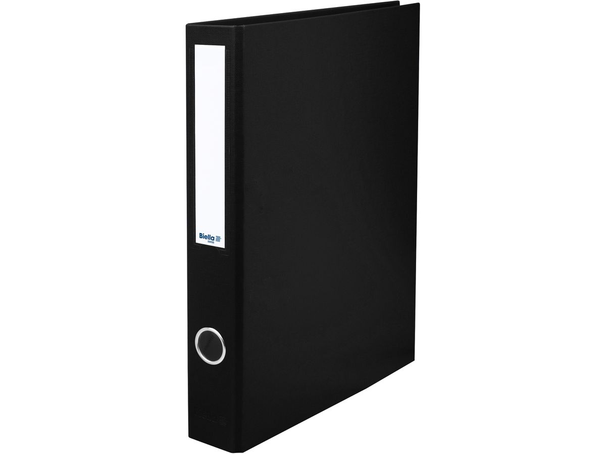 BIELLA Zeigebuch Dinor-Quatro 4cm 12644402U schwarz, 4-Ring A4 (7611365255887)