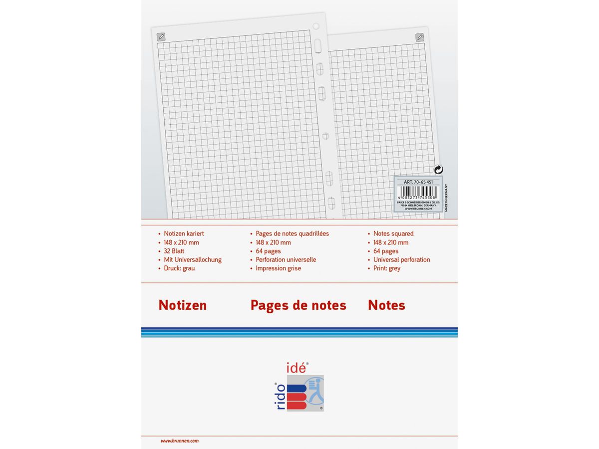 RIDOIDE Timing 2 note a scacchiera 7066451.26 32 foglie 9.3x17.2cm (4003273745315)