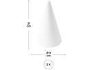 I AM CREATIVE Cono di polistirolo 9x21cm 2506.03 2 pezzi (7611983147366)