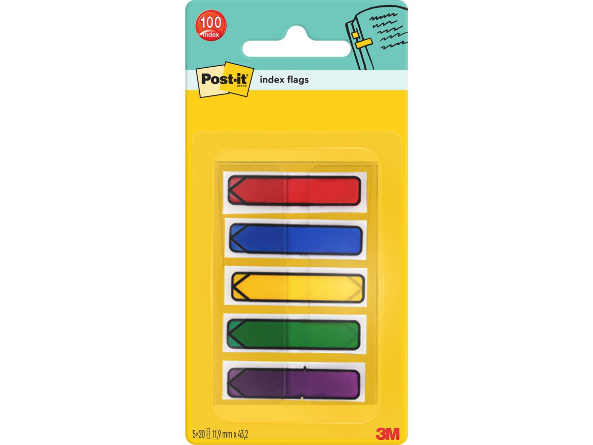 POST-IT Index Frecce Dispenser 684-ARR1 5 colori 5x20 pezzi (0021200595417)