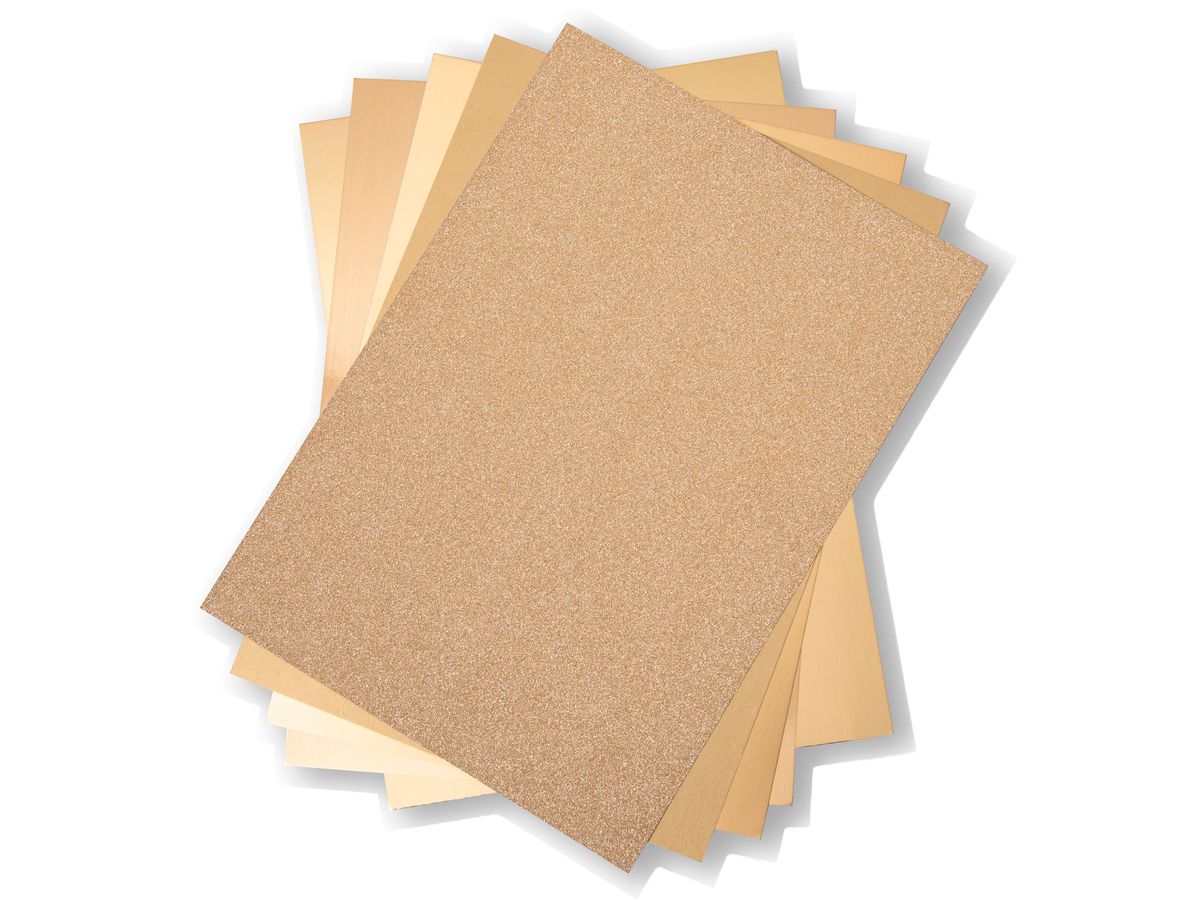 SIZZIX Scatola di cartone A4 664532 oro 50 fogli (0630454261209)