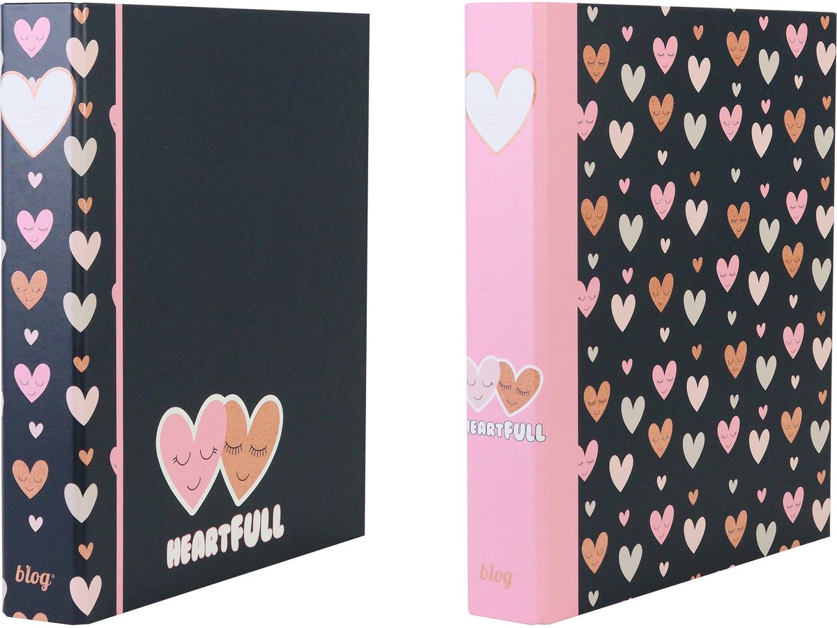 ANCOR Classeur à ann. A4 118209 B'LOG HEARTS, 4 anneaux (5604730118209)