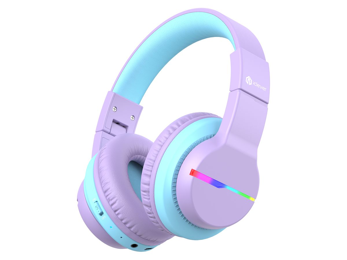 ICLEVER Kids Bluetooth Headphones C03-1702N-33 BTH12, LED, 55h, purple (6934911798395)