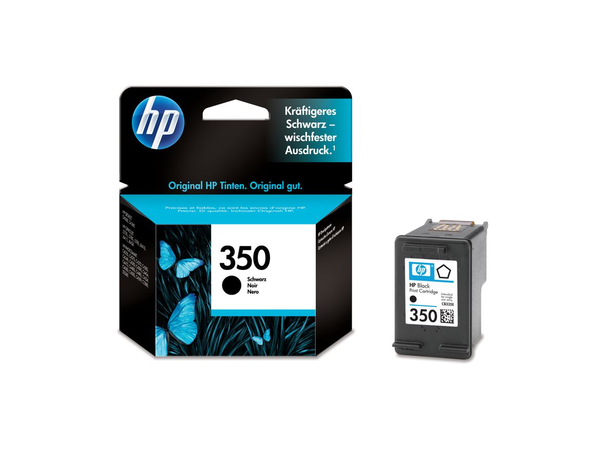 HP Cartouche d'encre 350 noir CB335EE OfficeJet J 5780 200 pages (0884962780589)