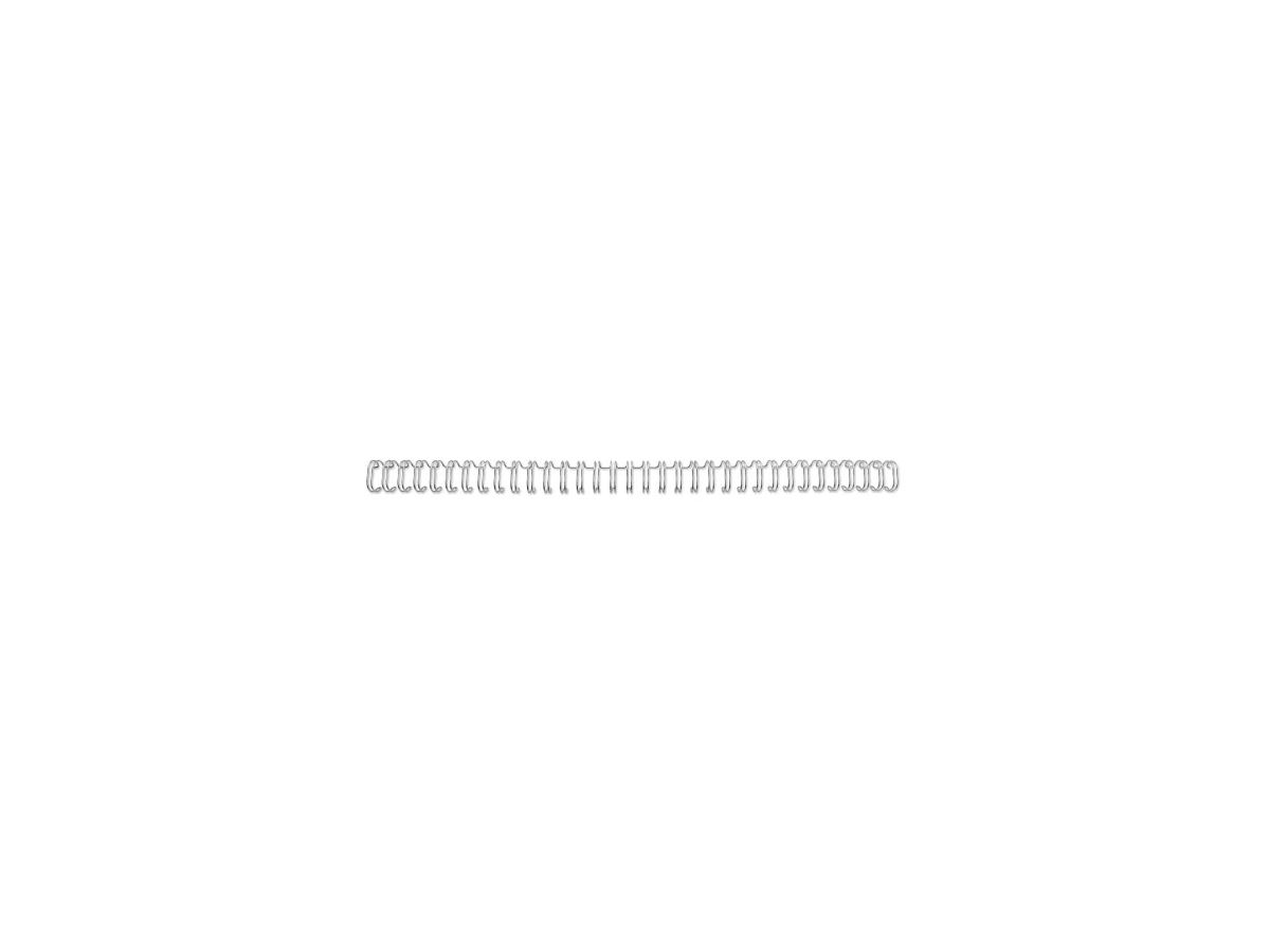 GBC Wire NR6 RE810697 3:1 argent 250 pcs. (5019577192495)