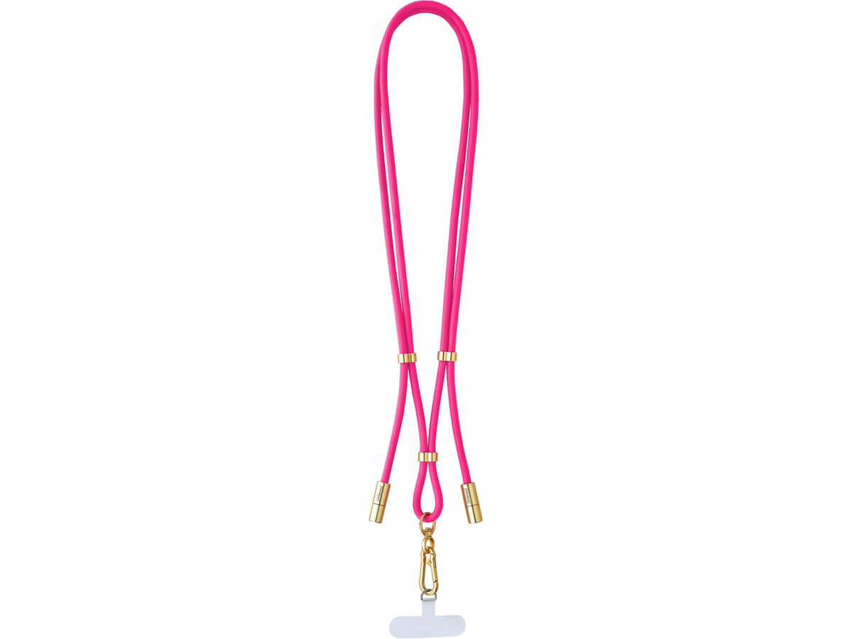 INTENSO Phone Lanyard Charg.Data Cable 7991004 2x USB-C, up to 1.65m neonpink (4034303037193)