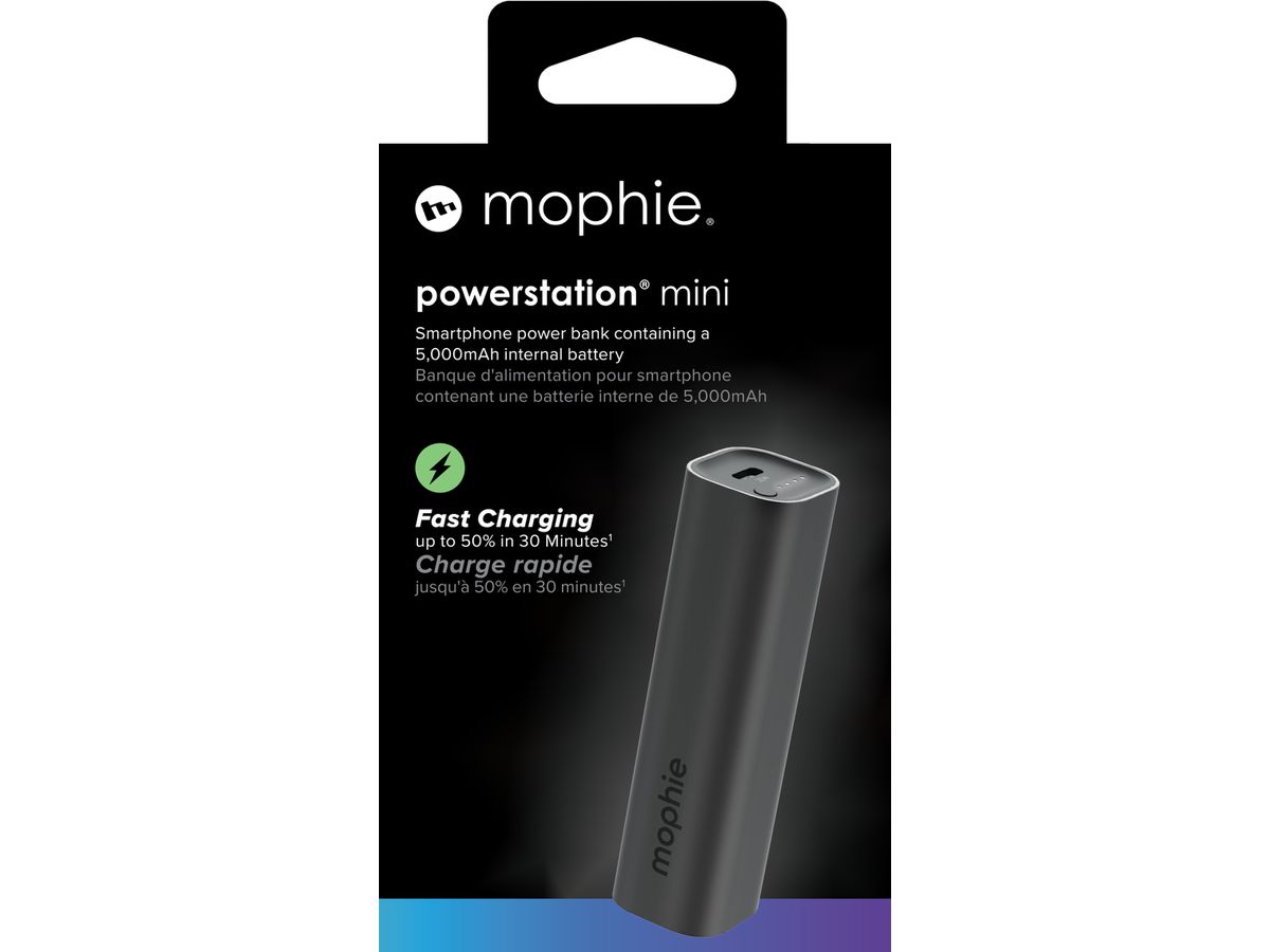 MOPHIE Powerstation Mini 5000mAh 401117207 20W, Black (0840390341525)