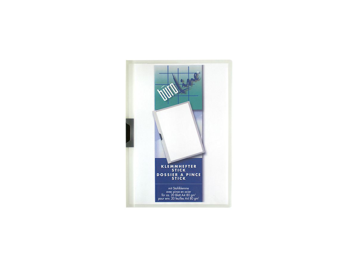 BÜROLINE Cartella con clip A4 667291 trasparente (7612532021953)