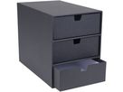 BIGSO BOX OF SWEDEN Cassettiera Ingrid 15751600 3 scomp., grigio scuro (7330061973566)