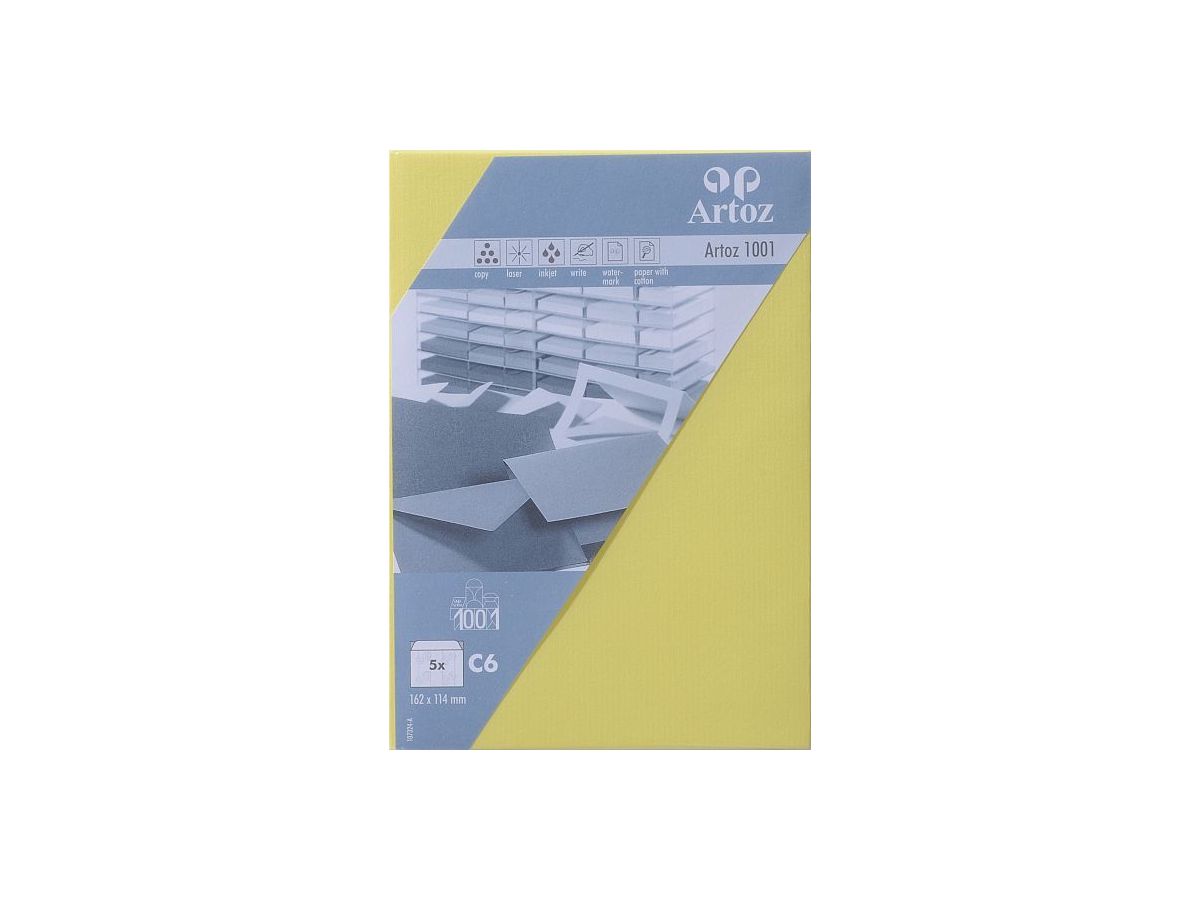 ARTOZ Buste 1001 C6 107324182 100g, giallo sole 5 pezzi (7612450248609)