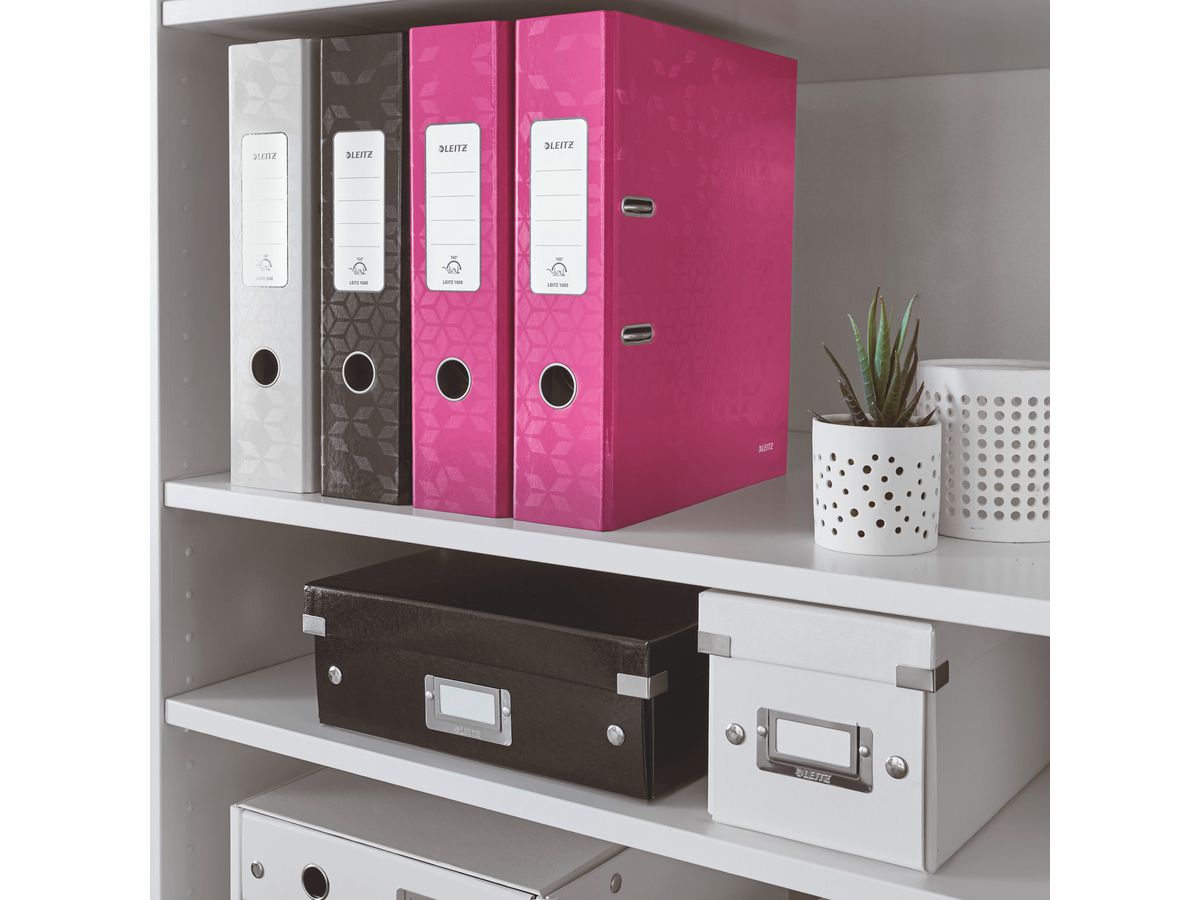 LEITZ Classeur WOW 180° 8cm 10050023 pink A4 (4002432394678)