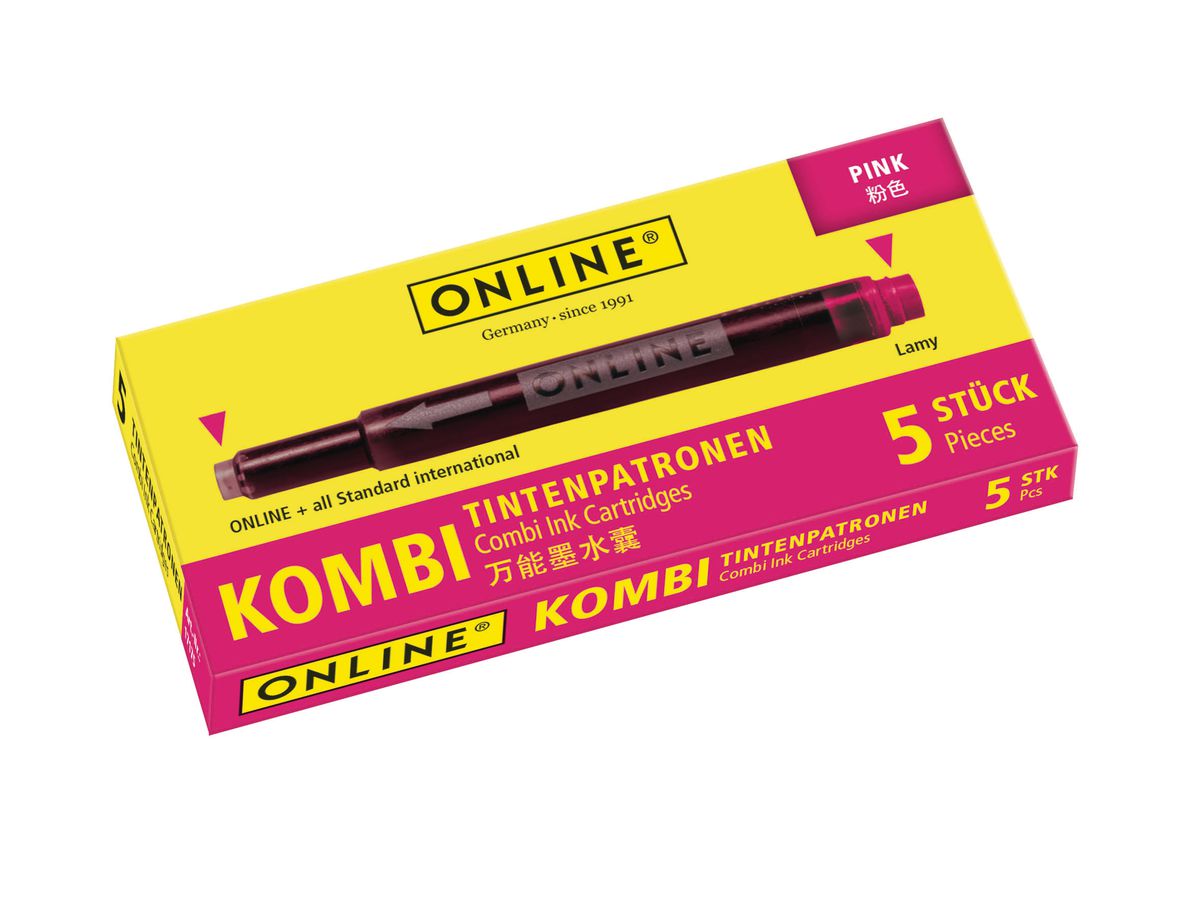 ONLINE Tintenpatronen Kombi 17175/12 Pink 5 Stück (4014421171757)