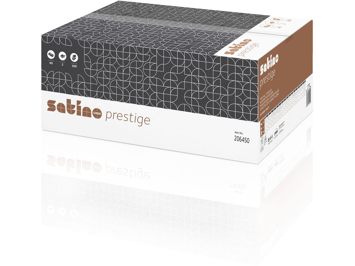 SATINO Mouchoirs cosm. 600939 Prestige, 100 mouchoirs (4000735323333)