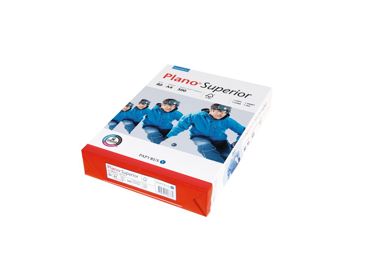 PLANO SUPERIOR 2-Loch A4 88026784 weiss, 80 g SB 500 Blatt (7318761026836)