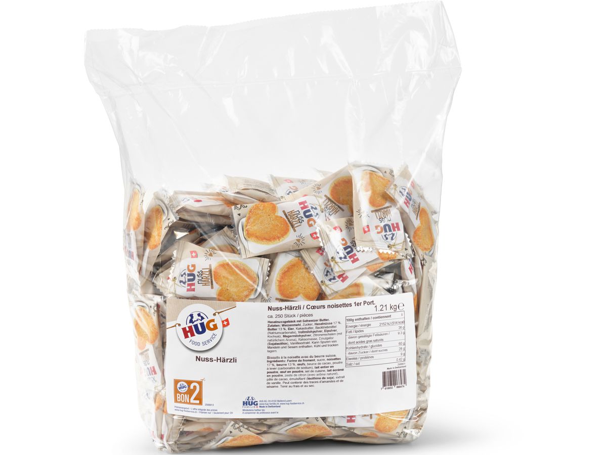 HUG Cuori di noce 5595000 4,9 g, 250 pz. (7610032066474)