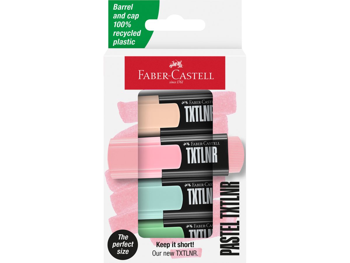 FABER-CASTELL Textmarker 154214 Pastel 6 pezzi (4005401542148)