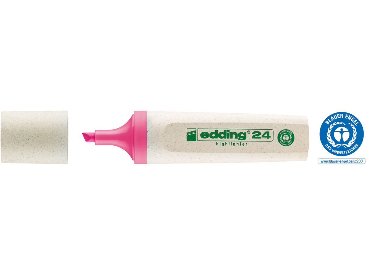 EDDING EcoLine Evidenziatore 24 2-5mm 24-9 rosa (4004764917631)
