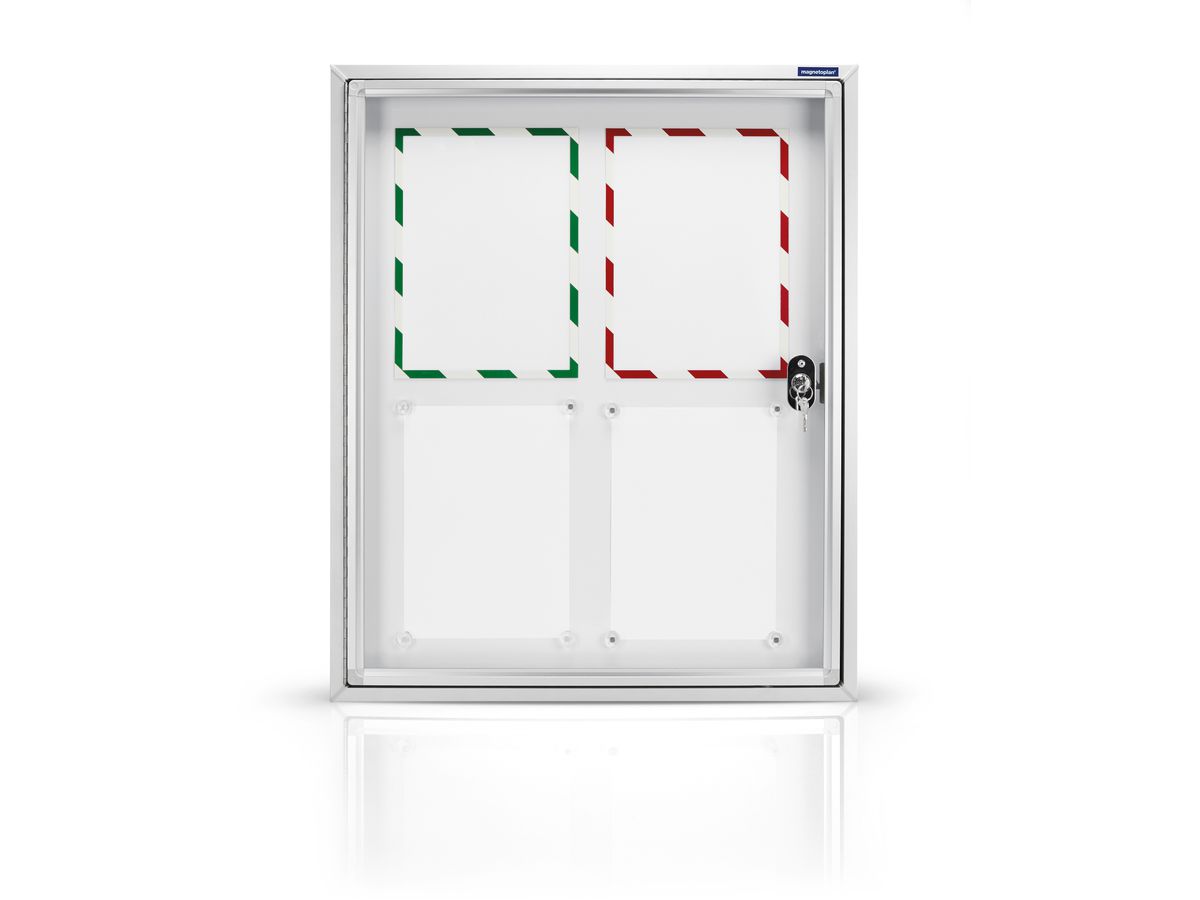 MAGNETOPLAN Vitrines d'af. CC 90x78x6,5cm 1214100 Outdoor, magnétique 6x A4 (4013695036441)