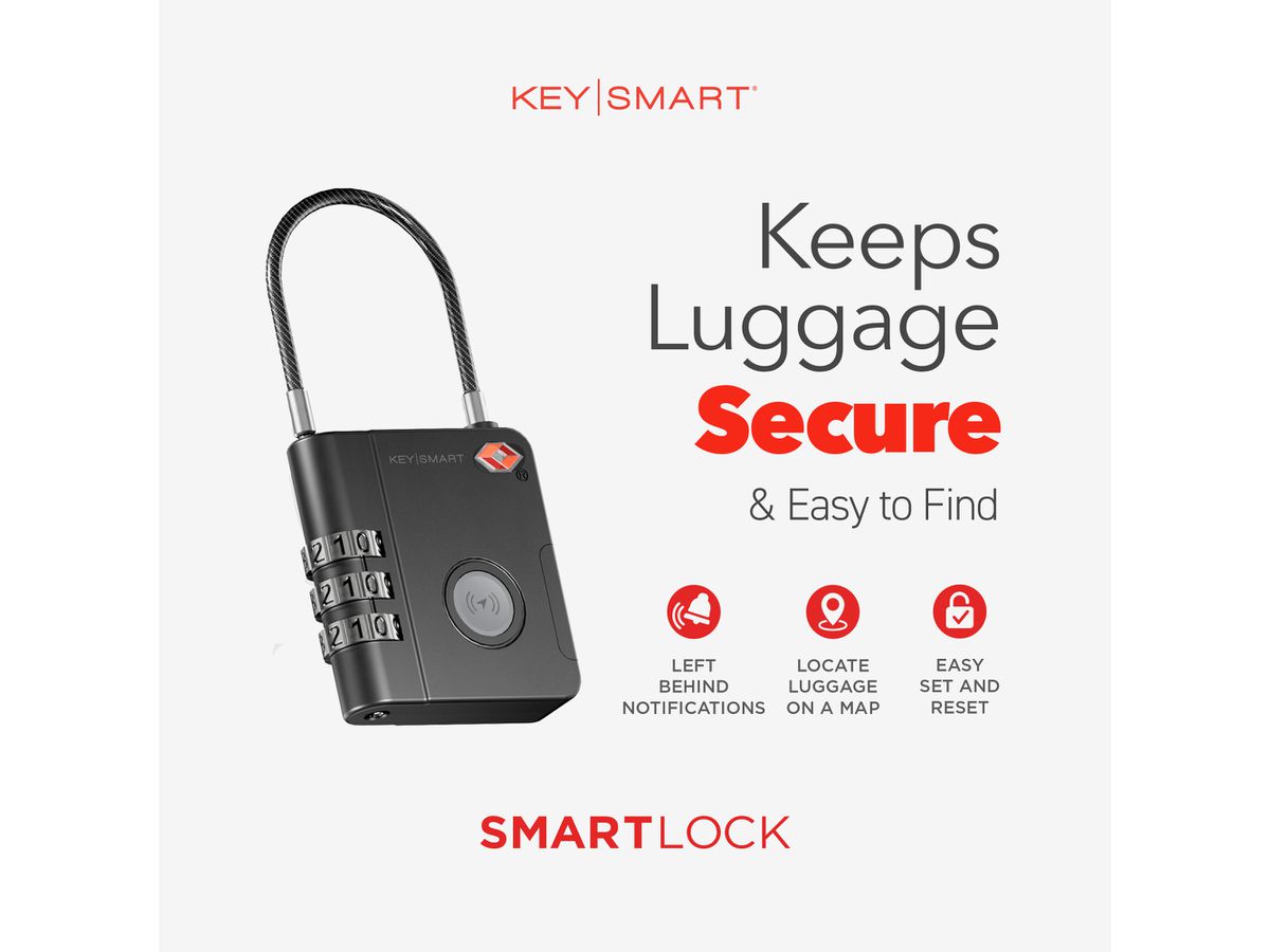 KEYSMART SmartLock KS520-BLK TSA Approved Find My Lock (0810024057221)