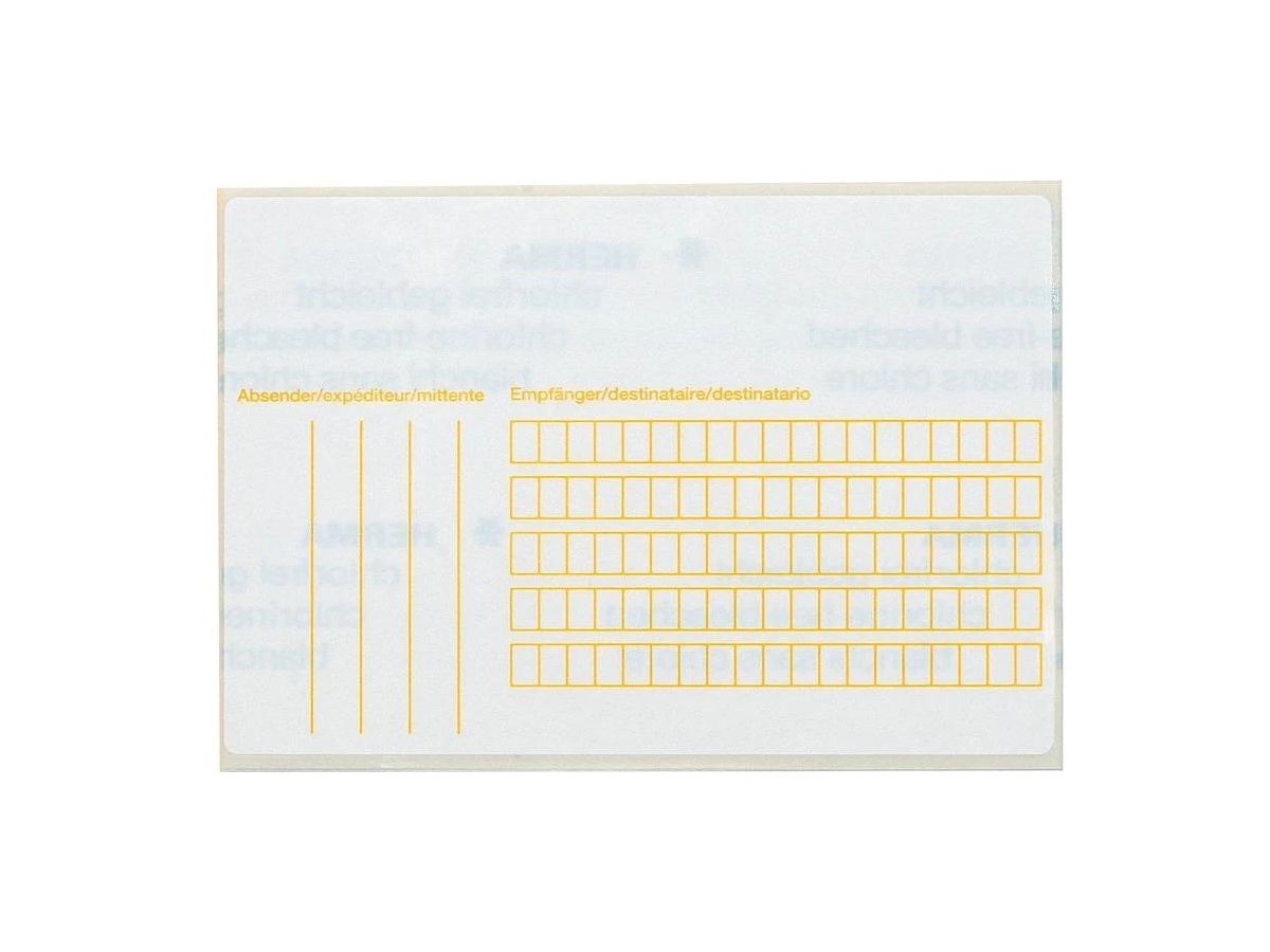 HERMA Paketadressen 5728 weiss 20 Stück (4008705057288)