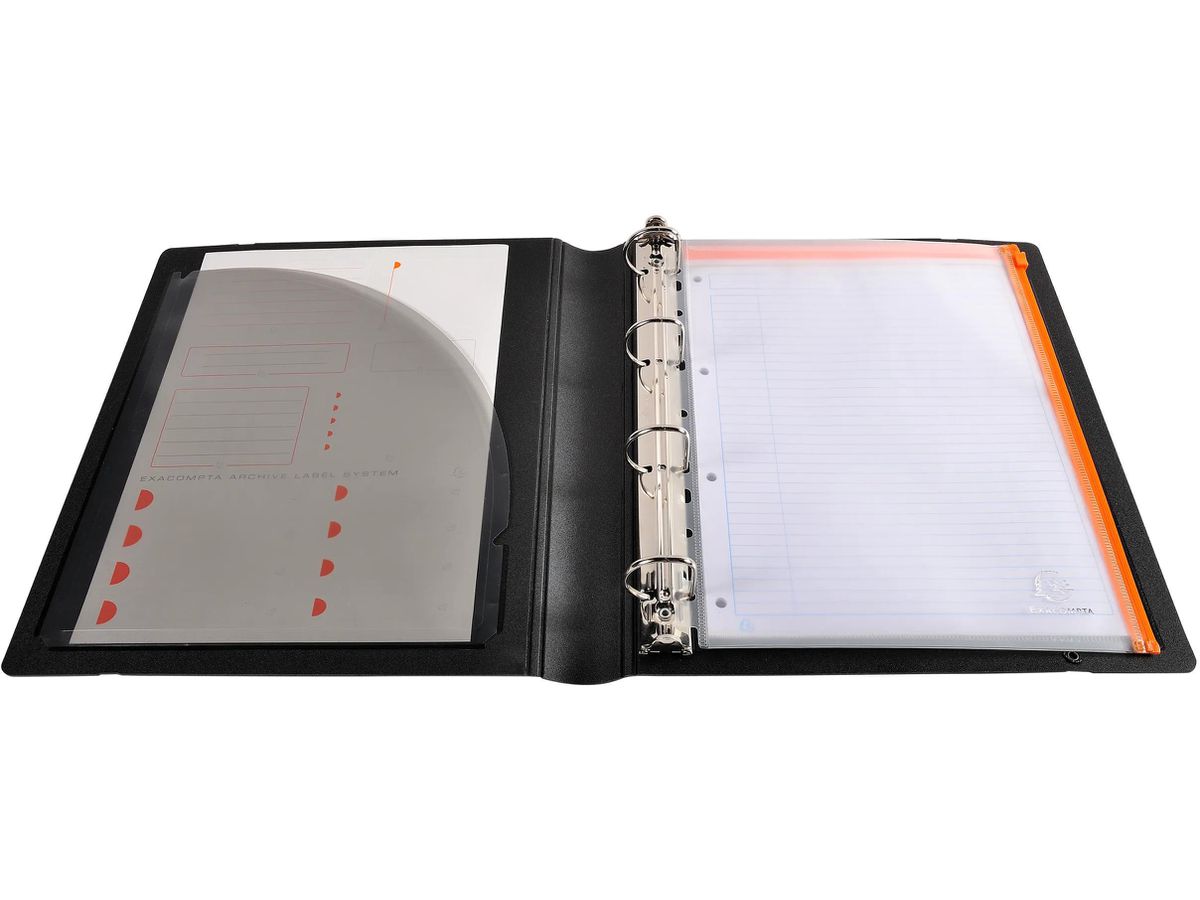 EXACOMPTA Classeur à ann. Exactive 3cm 51234E noir 4 anneaux A4+ (3130630512349)