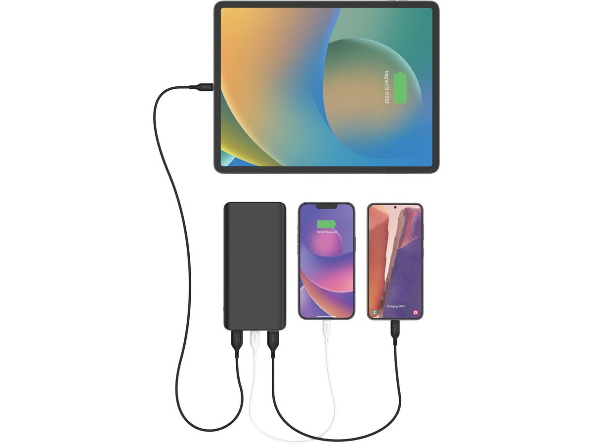 MOPHIE Powerbank 20'000mAh, 20W 401111853 Black, 2xUSB-A, 1xUSB-C (0840056185654)