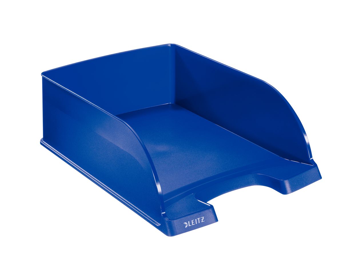 LEITZ Corbeille courrier Jumbo+ A4 52330035 bleu (4002432370894)