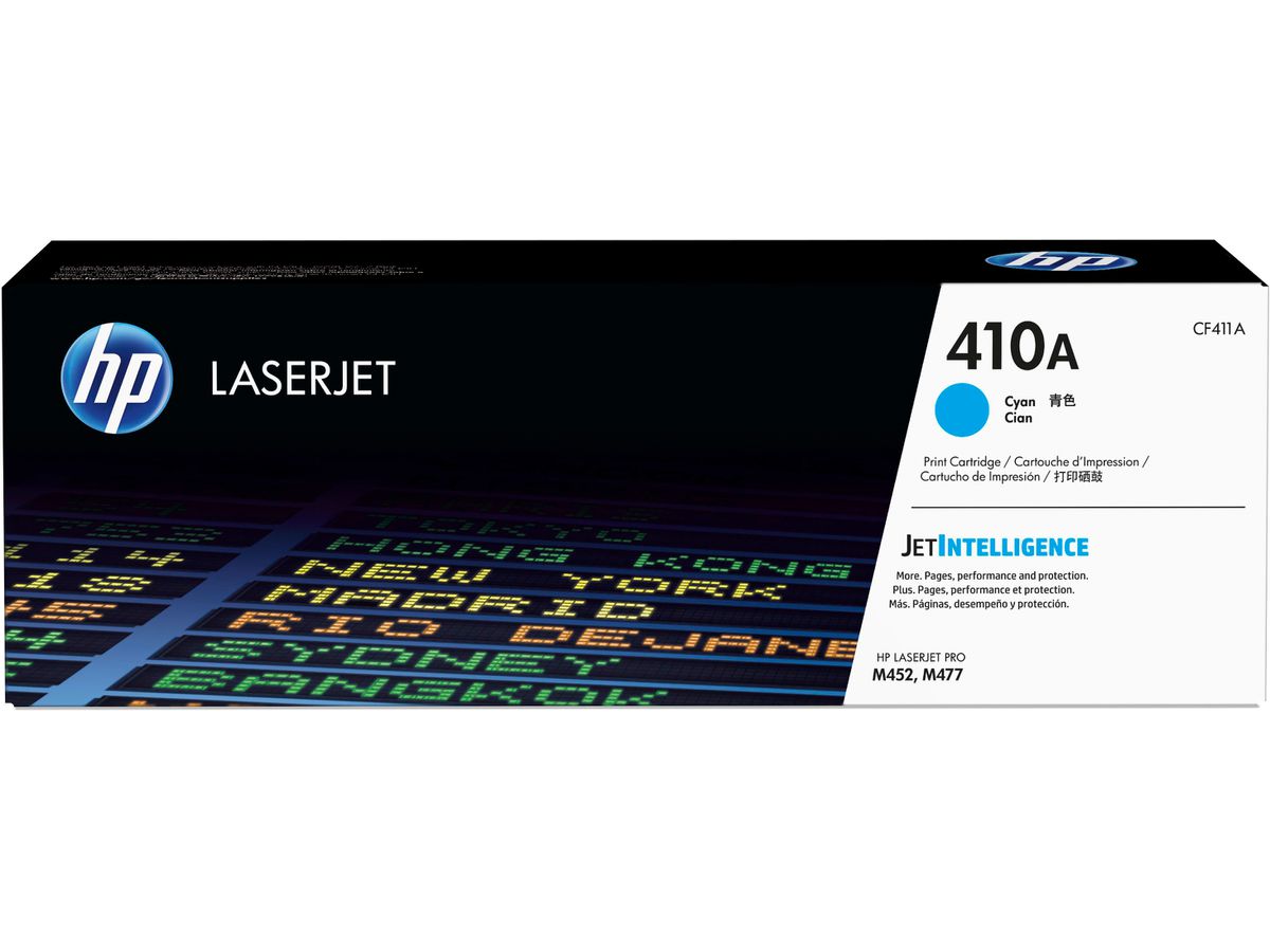 HP Toner-Modul 410A cyan CF411A CLJ Enterprise M452 2300 S. (0888793807514)