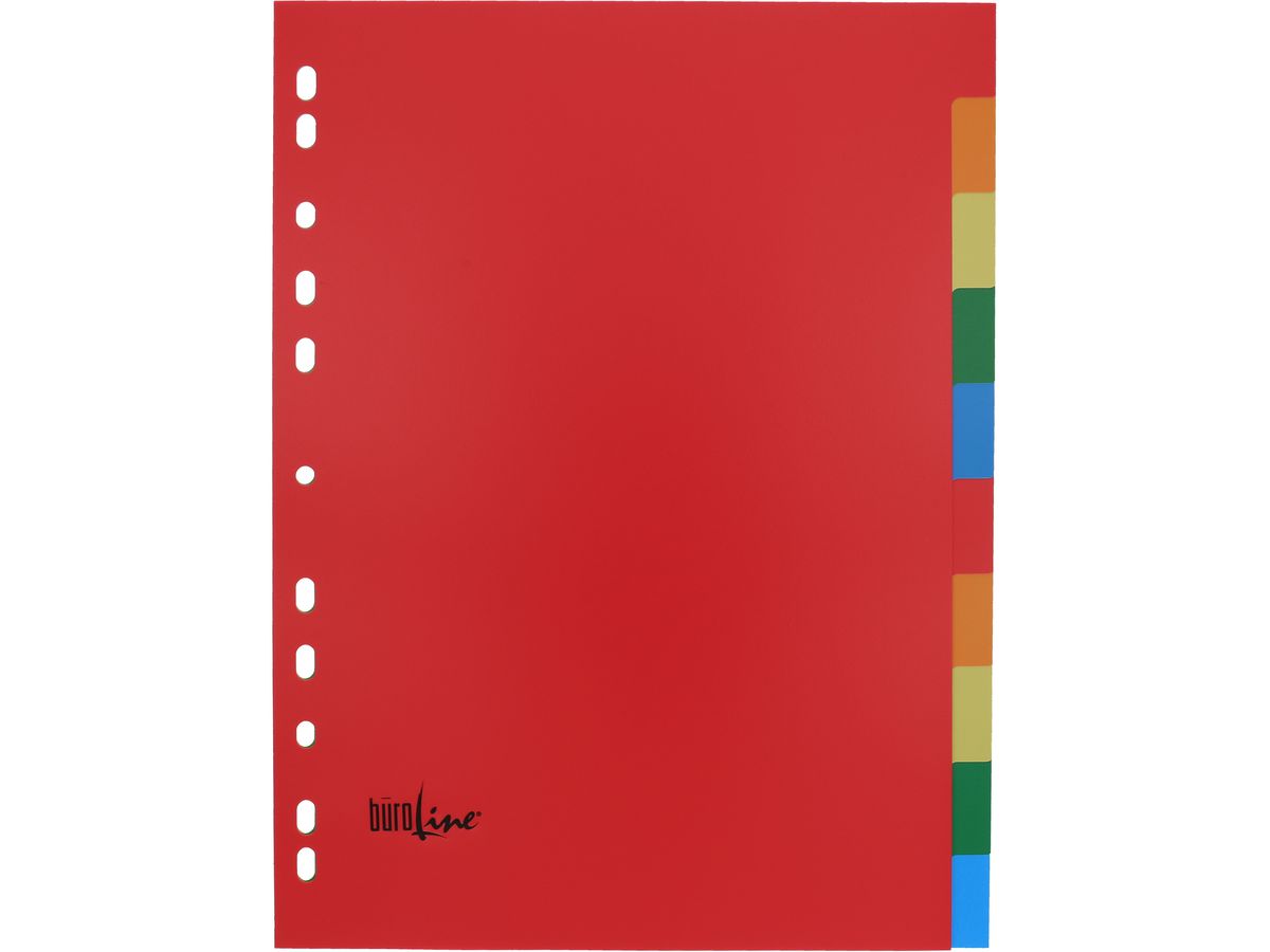 BÜROLINE Registro PP A4 40983 colorato 10pzi. (7612532058263)