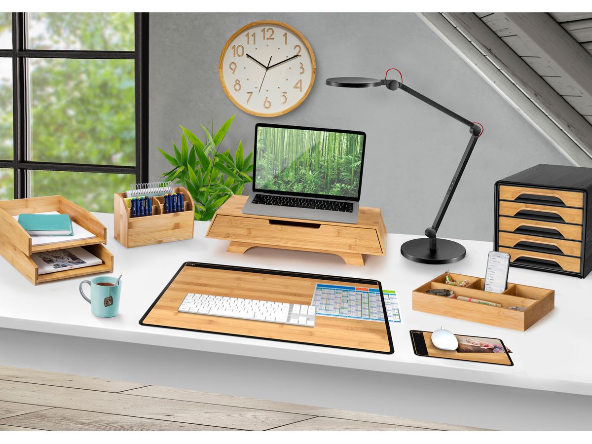 CEP Schreibunterlage 58.5x38.5cm 1008005301 schwarz/bambus (3462159017983)