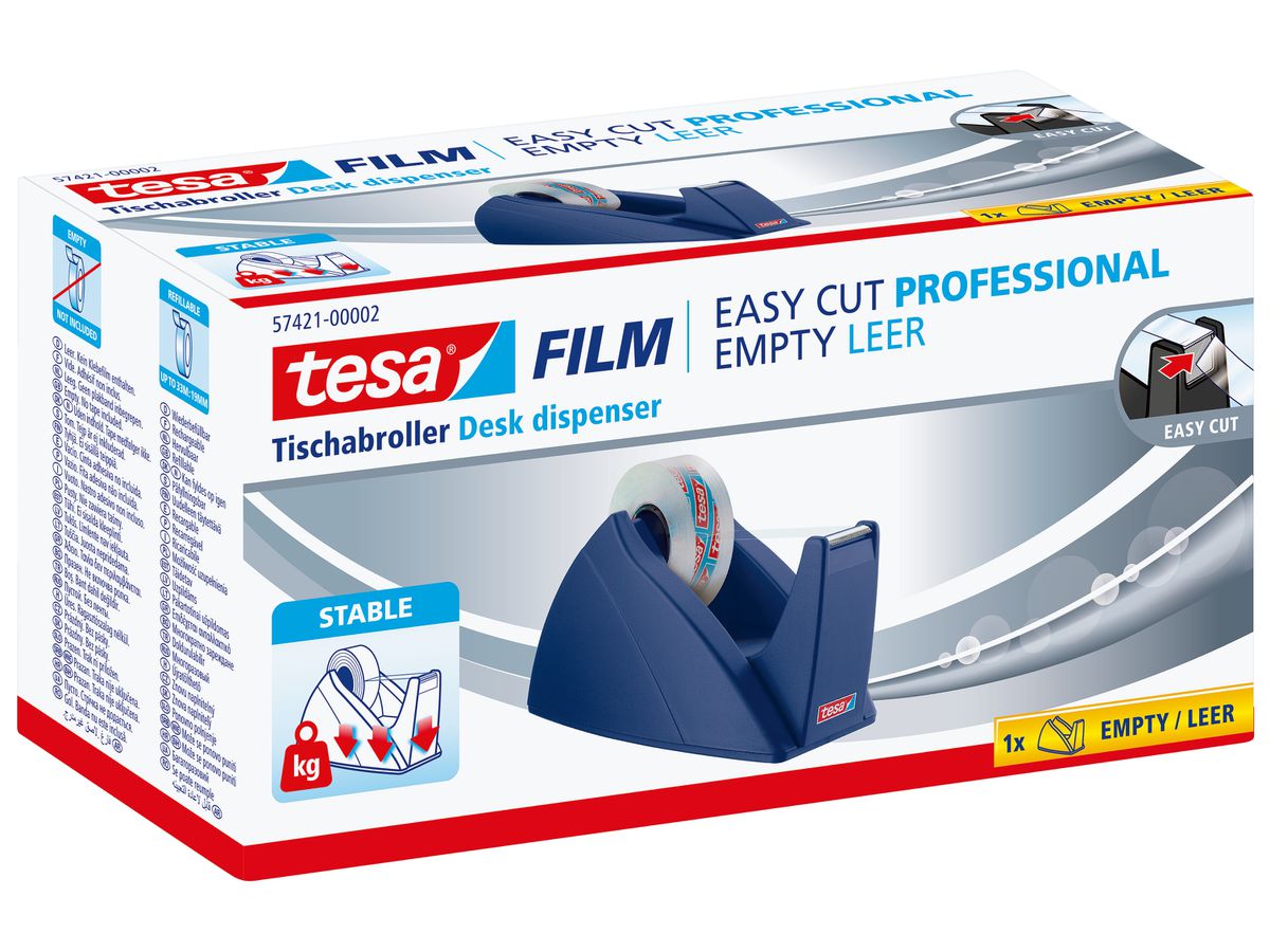 TESA Déroul. Table EasyCut 33mx19mm 574210000 bleu royal (4042448363107)