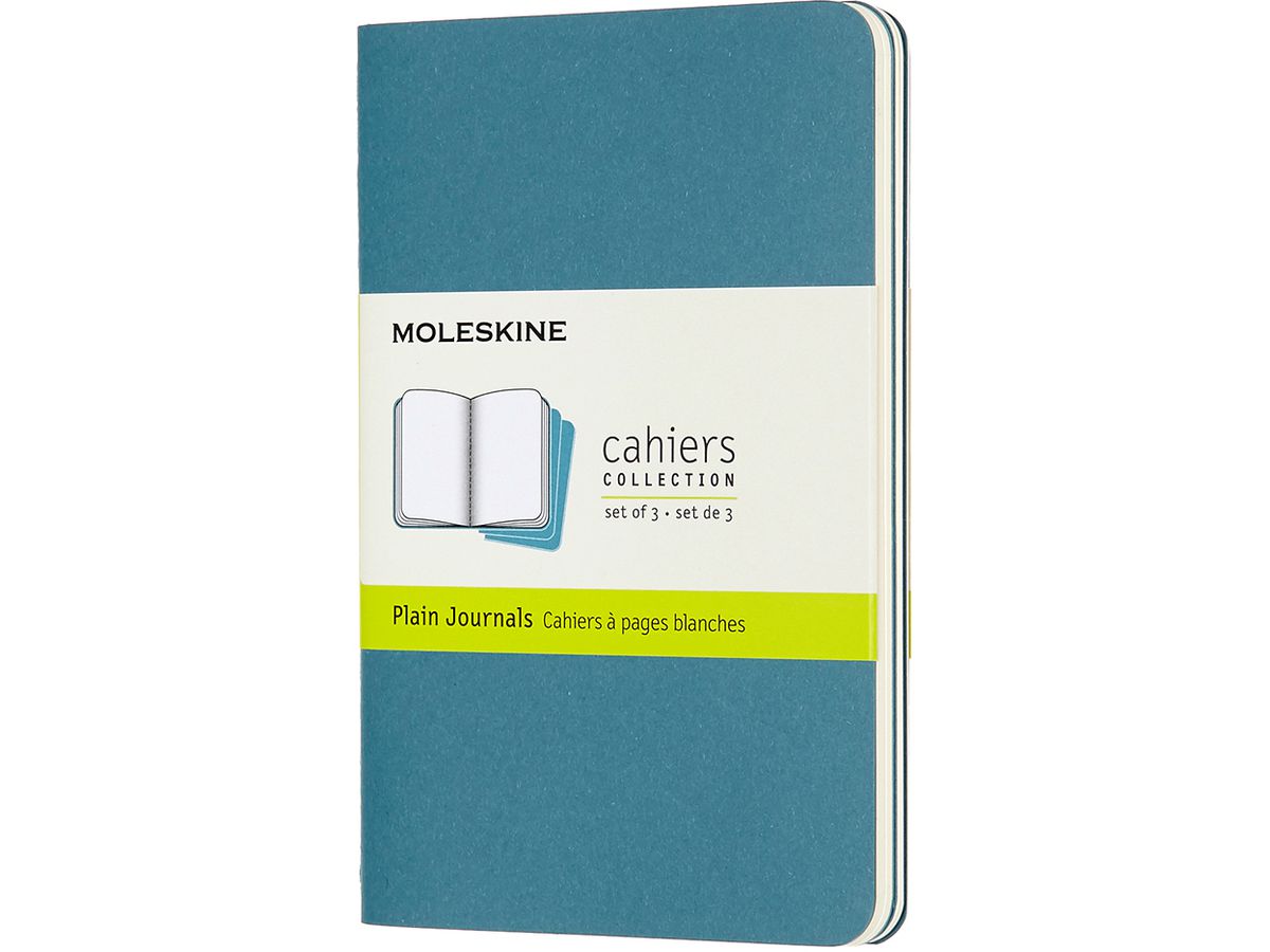 MOLESKINE Carnet carton 3x P/A6 629612 en blanc,vivid bleu, 64 pages (8058647629612)