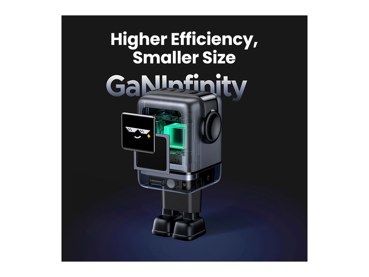 UGREEN USB-C Wallcharger Uno RG 45515B 100W,4-Port,GaN,Fast Charg. (6941876249787)