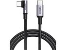 UGREEN Fast Chargingcable 90 Degree 70643 USB-C to C PD 100W, 1m (6957303876433)
