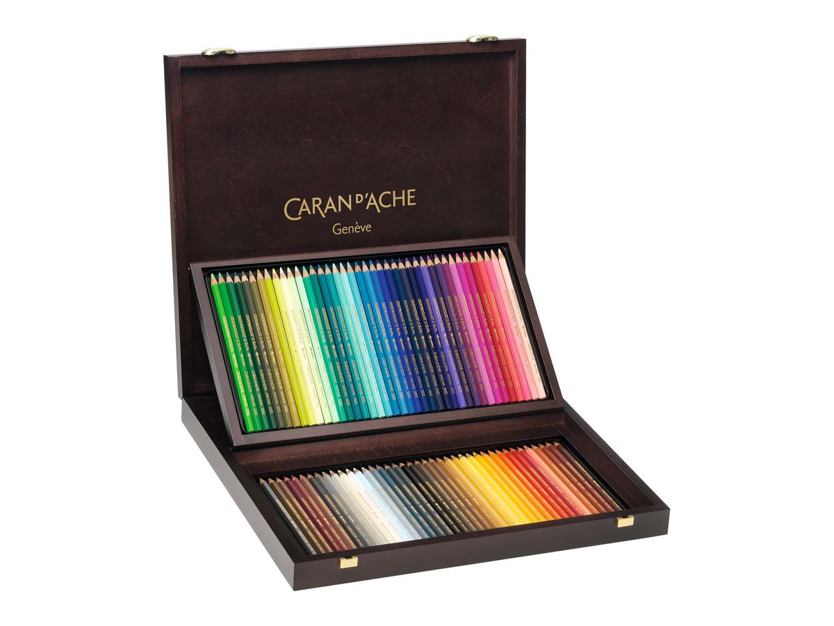 CARAN D'ACHE Matida col. Supracolor 3,8mm 3888.920 ass. scatola di legno 120 pz. (7610186049200)